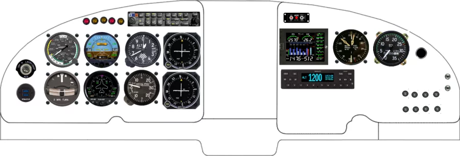 An Mooney M20C M20E M20F instrument panel design