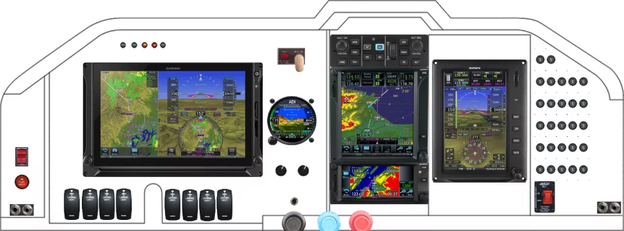 An Mooney M20k instrument panel design
