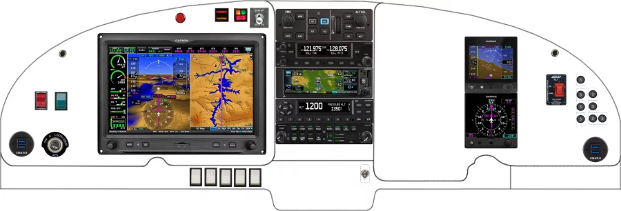 An Mooney M20C M20E M20F instrument panel design