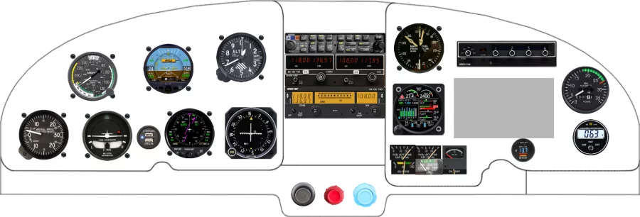 An Mooney M20C M20E M20F instrument panel design