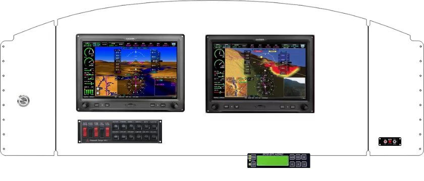 A Murphy Aircraft Murphy Moose instrument panel design