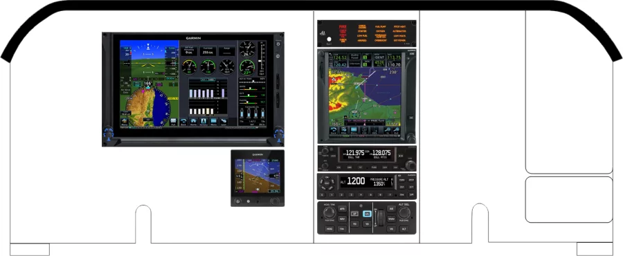An Mooney M20R instrument panel design