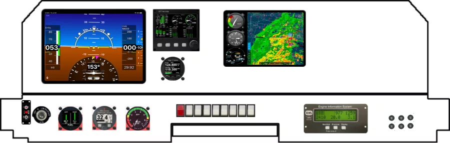 A Bede Corp BD-4 instrument panel design