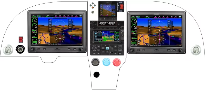 A Lancair International 320 / 360 instrument panel design