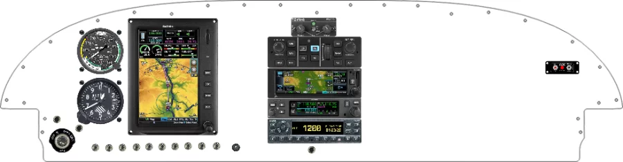 An Van's Aircraft RV-7/9 instrument panel with the Garmin G3X Touch