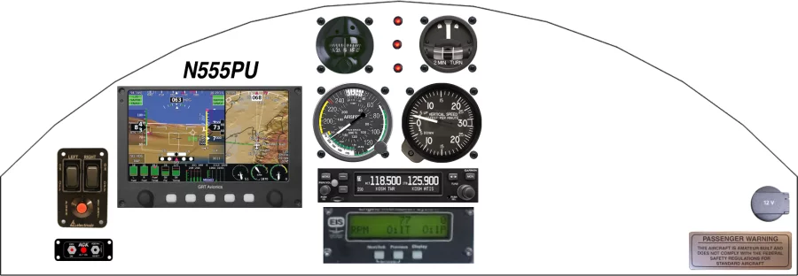 A Kitfox Aircraft Model 4 instrument panel design