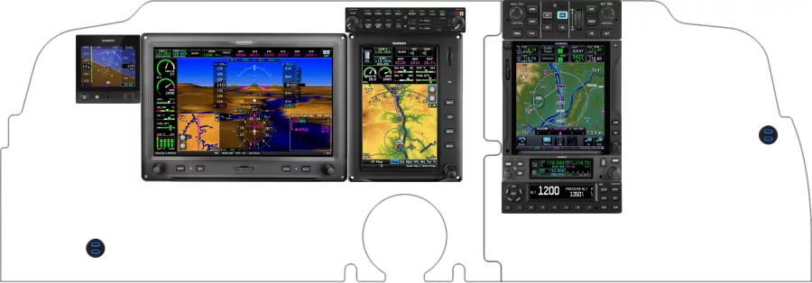 A Beechcraft V35B instrument panel design