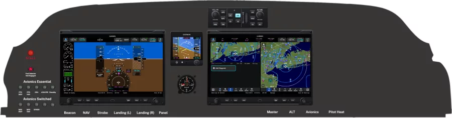 A Beechcraft Model 35 instrument panel design