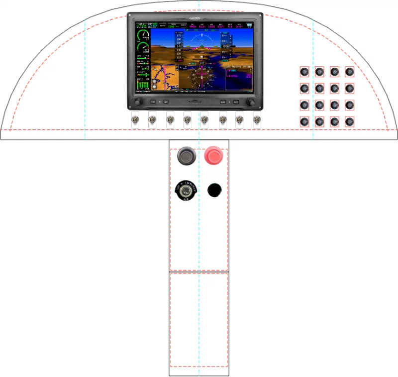 A Zenith Aircraft Company STOL CH 750 instrument panel with the Garmin G3X Touch