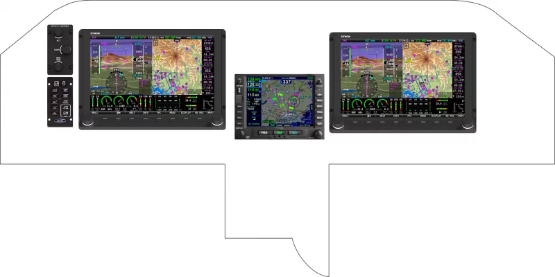 A Glasair Aviation Glasair III instrument panel design