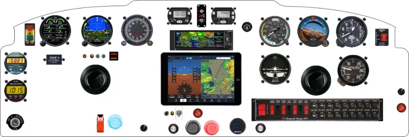 A Globe Aircraft Swift instrument panel design