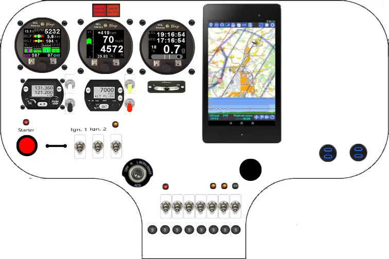 A Skyranger Aircraft Swift 3 instrument panel design
