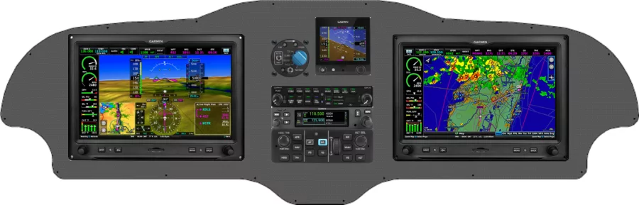A Sling Aircraft Sling TSi instrument panel with the Garmin G3X Touch