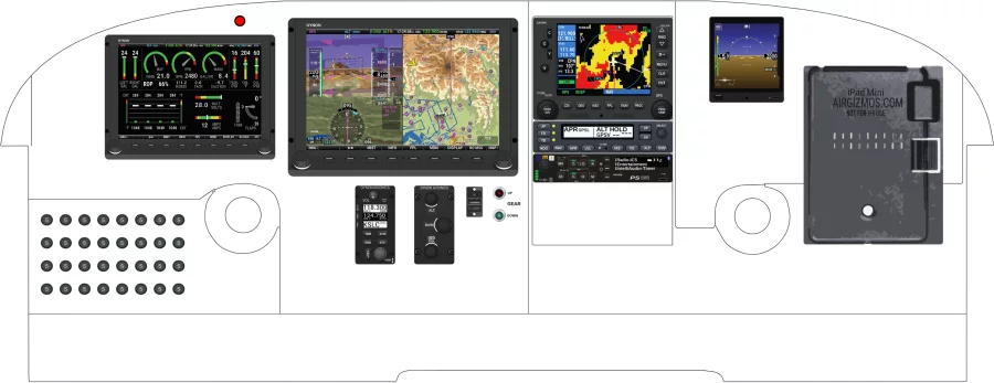 Piper Aircraft PA-24 instrument panel design