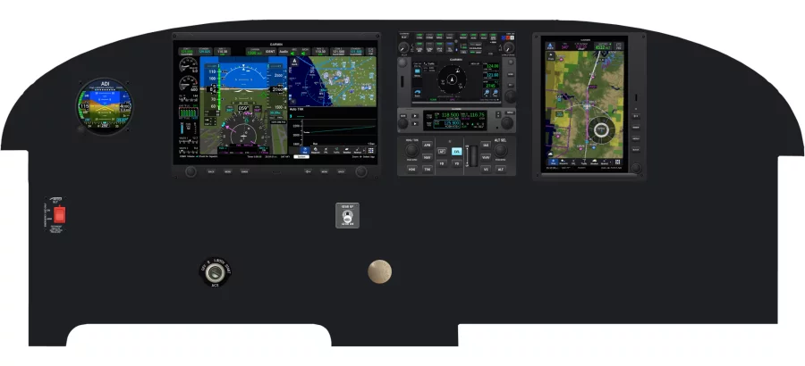 Piper Aircraft PA-28 instrument panel design
