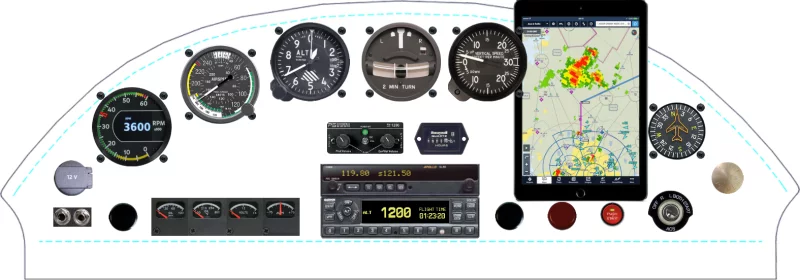 A Piper Aircraft J-5 / PA-12 instrument panel design