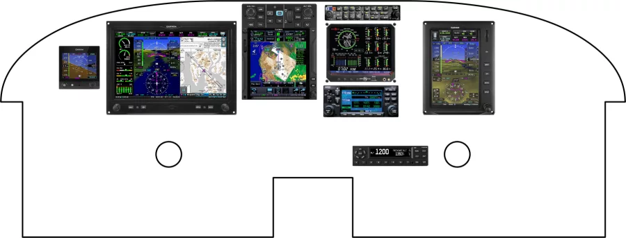 A Piper Aircraft PA32R-300 instrument panel with the Garmin G3X Touch