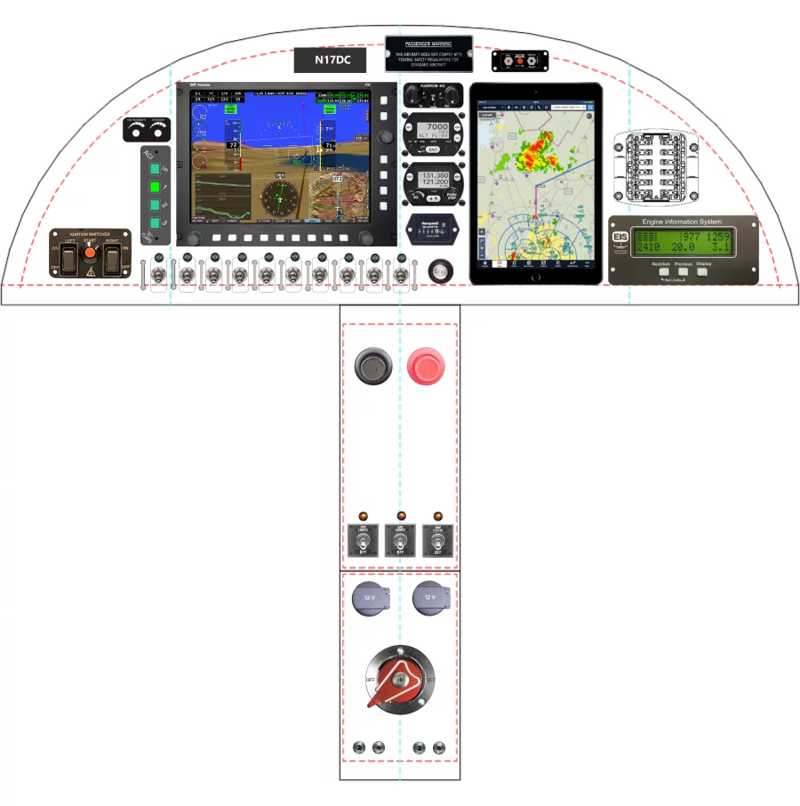 A Zenith Aircraft Company STOL CH 750 instrument panel design