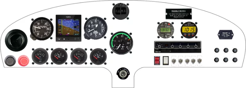 A Rand Robinson KR-2 instrument panel design