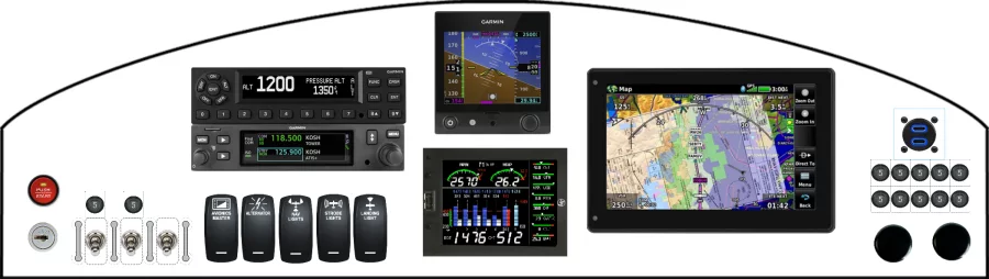 A Bearhawk Aircraft Patrol instrument panel design