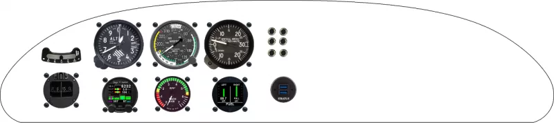 A Aero Designs Pulsar instrument panel design