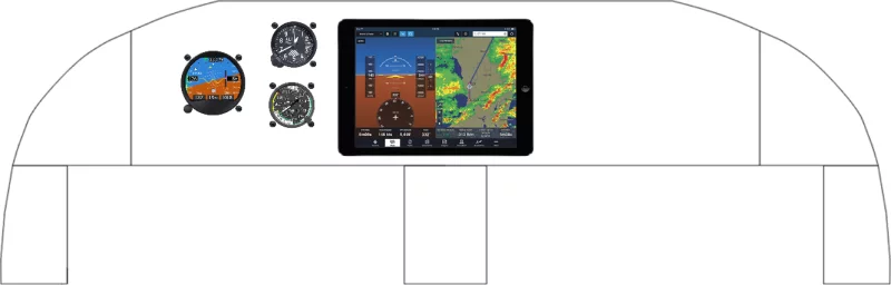 A Quickie Aircraft Q200 instrument panel design
