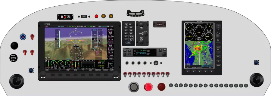 An RANS Aircraft S-20 / S-21 instrument panel design