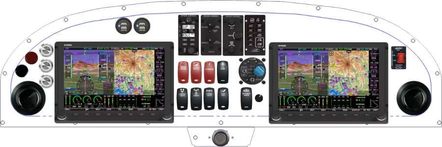 An RANS Aircraft S-20 / S-21 instrument panel design