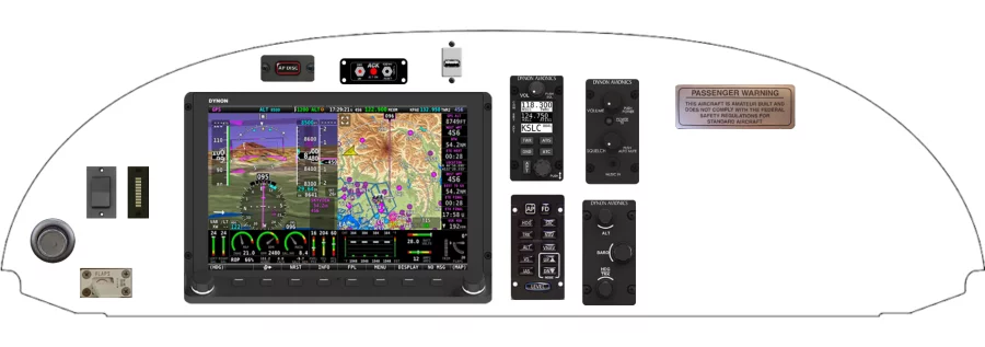 A Zenith Aircraft Company CH 750 Cruzer instrument panel design