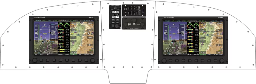 An Van's Aircraft RV-12 instrument panel design