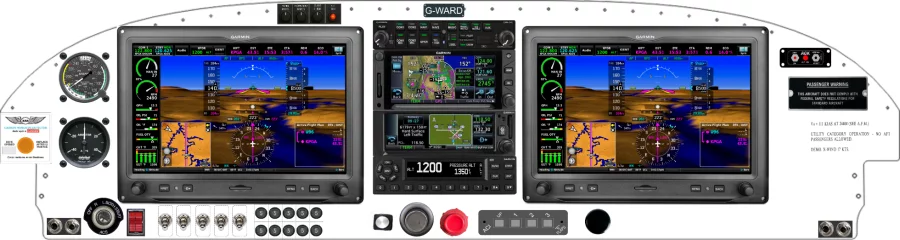 An Van's Aircraft RV-7/9 instrument panel with the Garmin G3X Touch