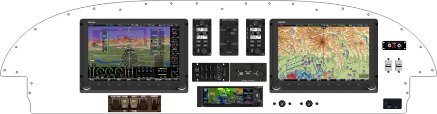 An Van's Aircraft RV-7/9 instrument panel design