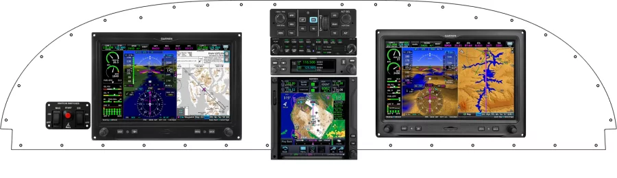 An Van's Aircraft RV-10 instrument panel with the Garmin G3X Touch