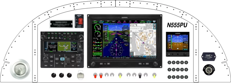 An Van's Aircraft RV-8 instrument panel design