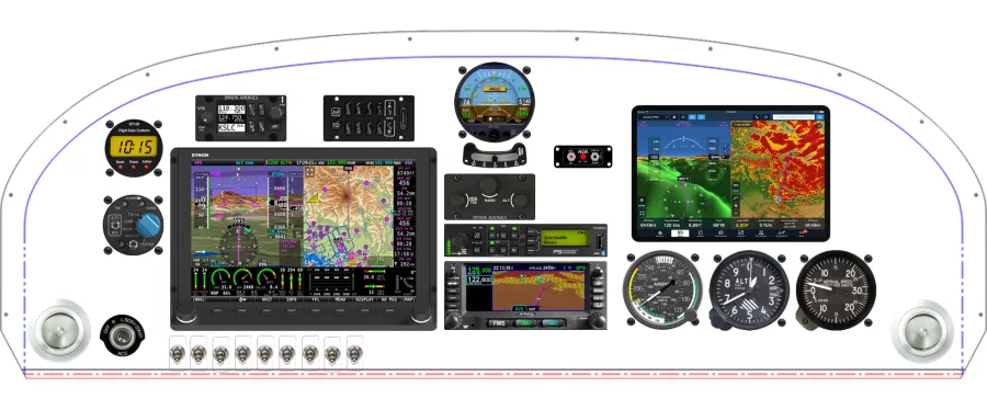 An RANS Aircraft S-20 / S-21 instrument panel design