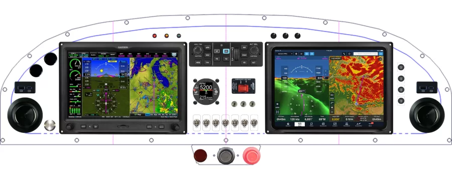 An RANS Aircraft S-20 / S-21 instrument panel design