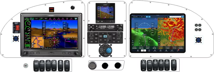 An RANS Aircraft S-20/21 instrument panel design