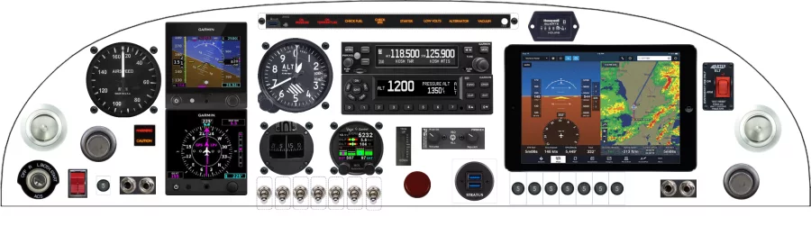 A Zenith Aircraft Company STOL CH 701 instrument panel design