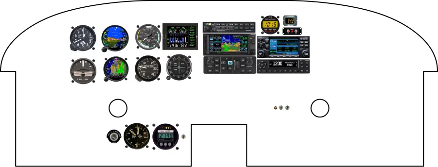 A Piper Aircraft PA32R-300 instrument panel design