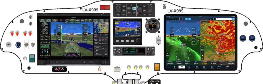 A Sling Aircraft Sling TSi instrument panel design