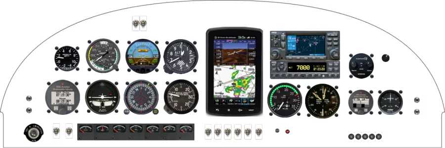 A Falco Aircraft Association Falco instrument panel design