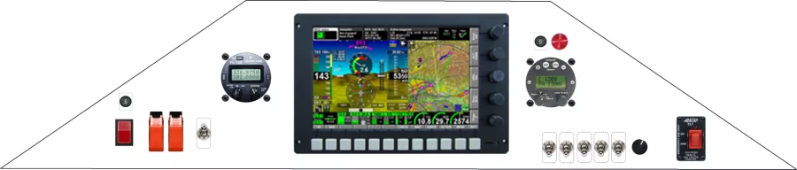 A Sonex Aircraft Sonex instrument panel design