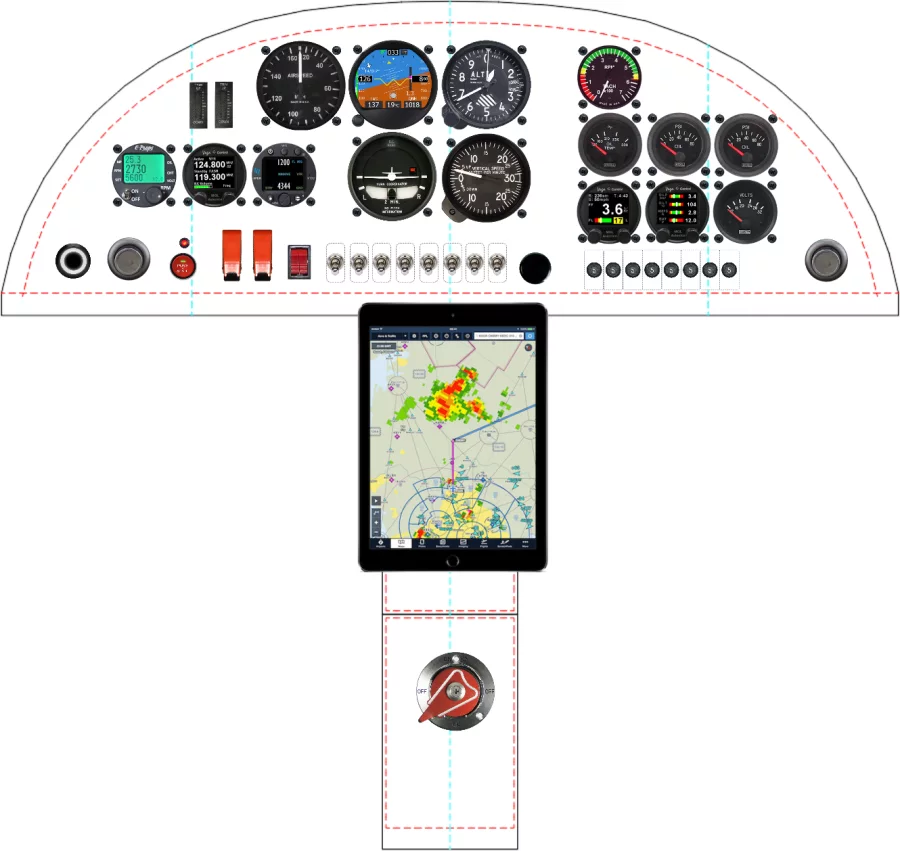 A Zenith Aircraft Company STOL CH 750 instrument panel design