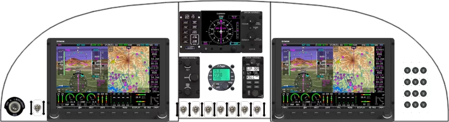 A Czech Aircraft Group SportCruiser instrument panel design