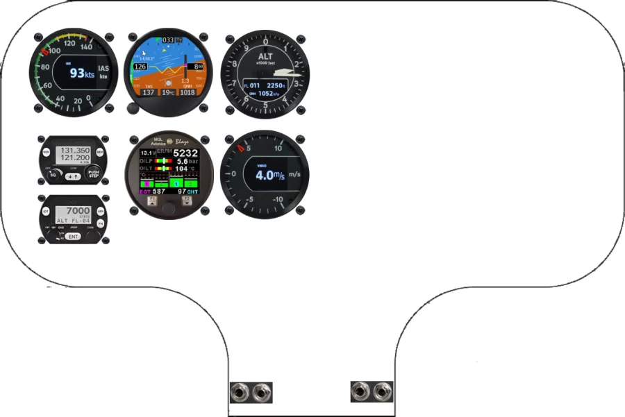 A Skyranger Aircraft Swift 3 instrument panel design
