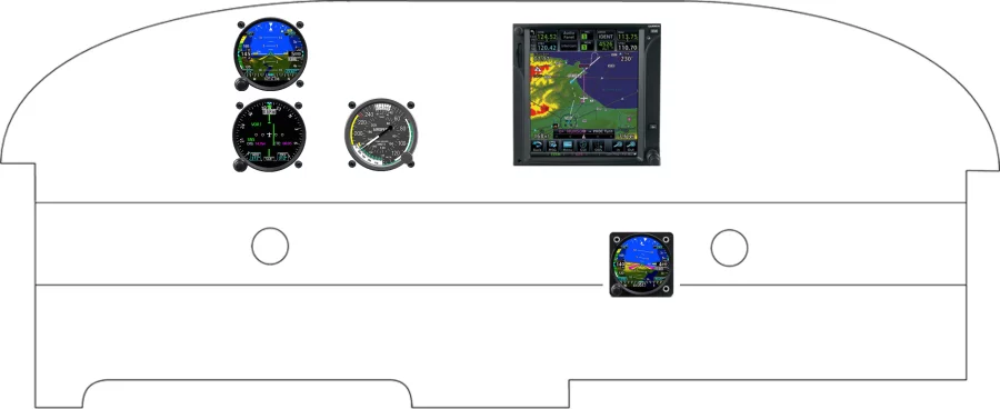 A Piper Aircraft PA-28 instrument panel design