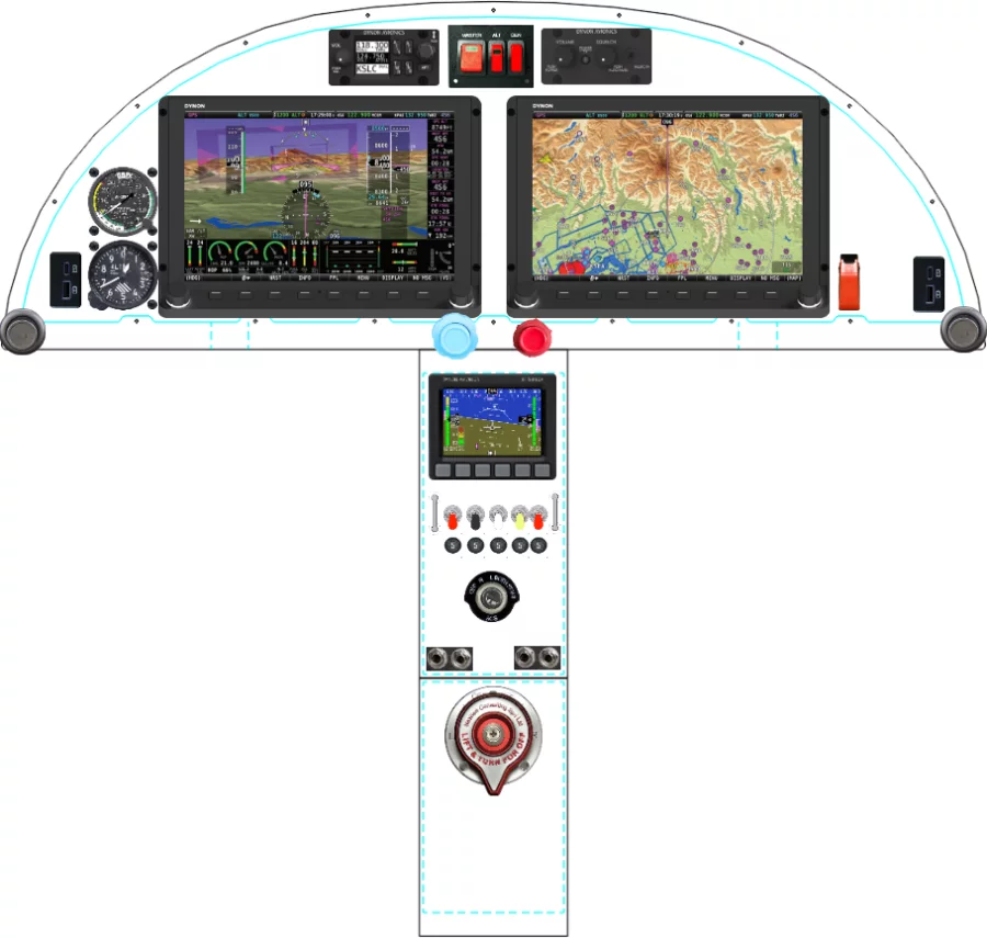 A STOL Sport Aviation STOL CH 750 instrument panel design