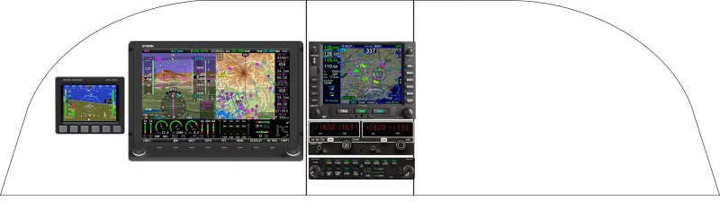 A Lancair International 2000 / FG instrument panel design