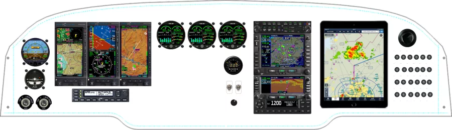 A Beechcraft BE65 / C90 instrument panel design