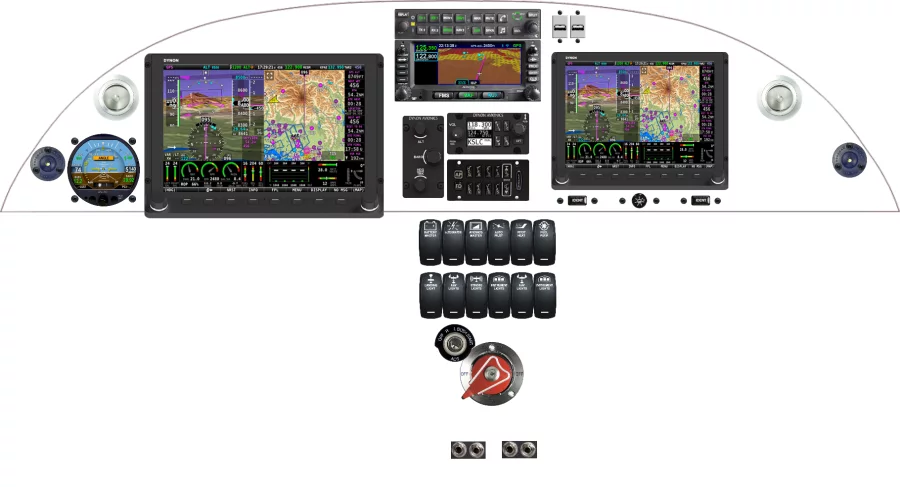 A Zenith Aircraft Company 601 HD/S instrument panel design